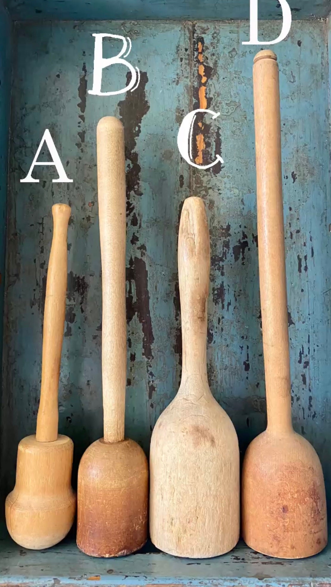 Old wooden potato masher discount