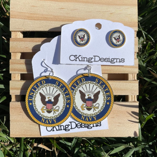Us navy earrings clearance