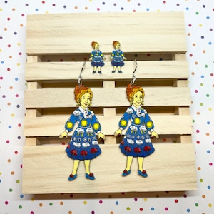 Ms. Frizzle Earrings/ Magic School Bus Earrings