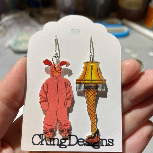 Leg Lamp/Bunny Earrings