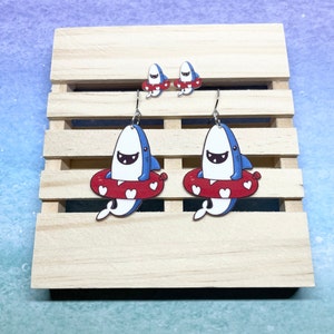 Swimming Shark Earrings