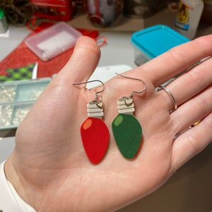 Boucles d&#39;oreilles lumières de Noël