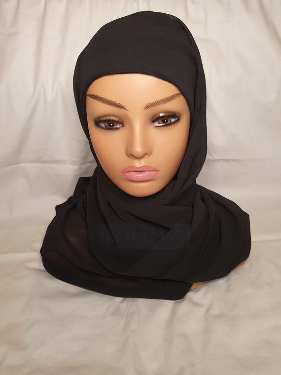 instant hijab black