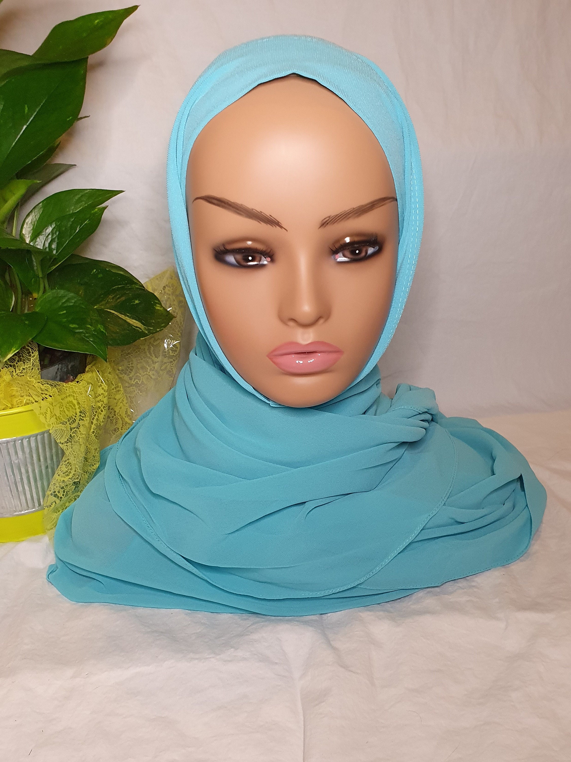 Instant 1 Piece Hijab With Neck Covering Etsy Australia