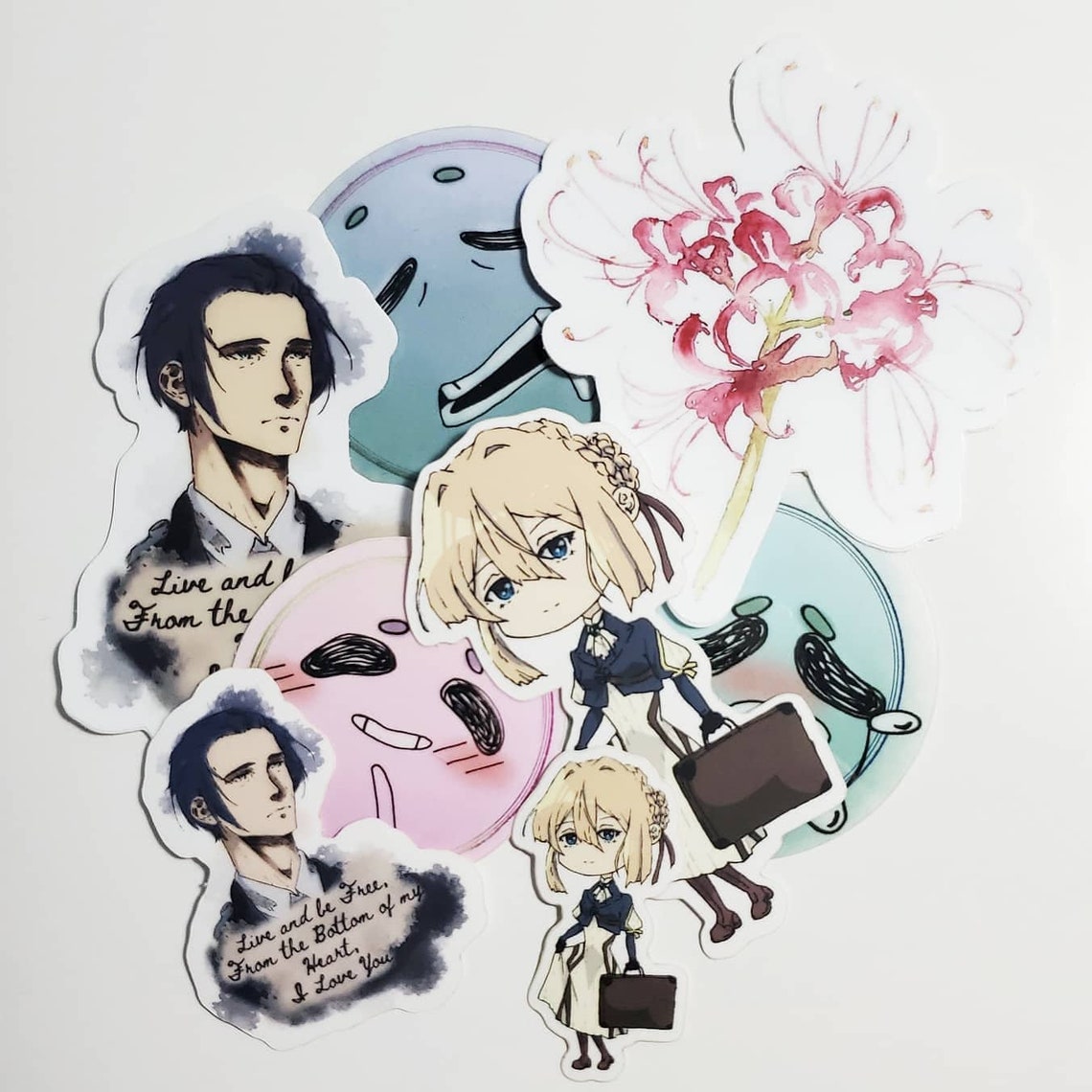 Pegatina de Violet Evergarden Etsy