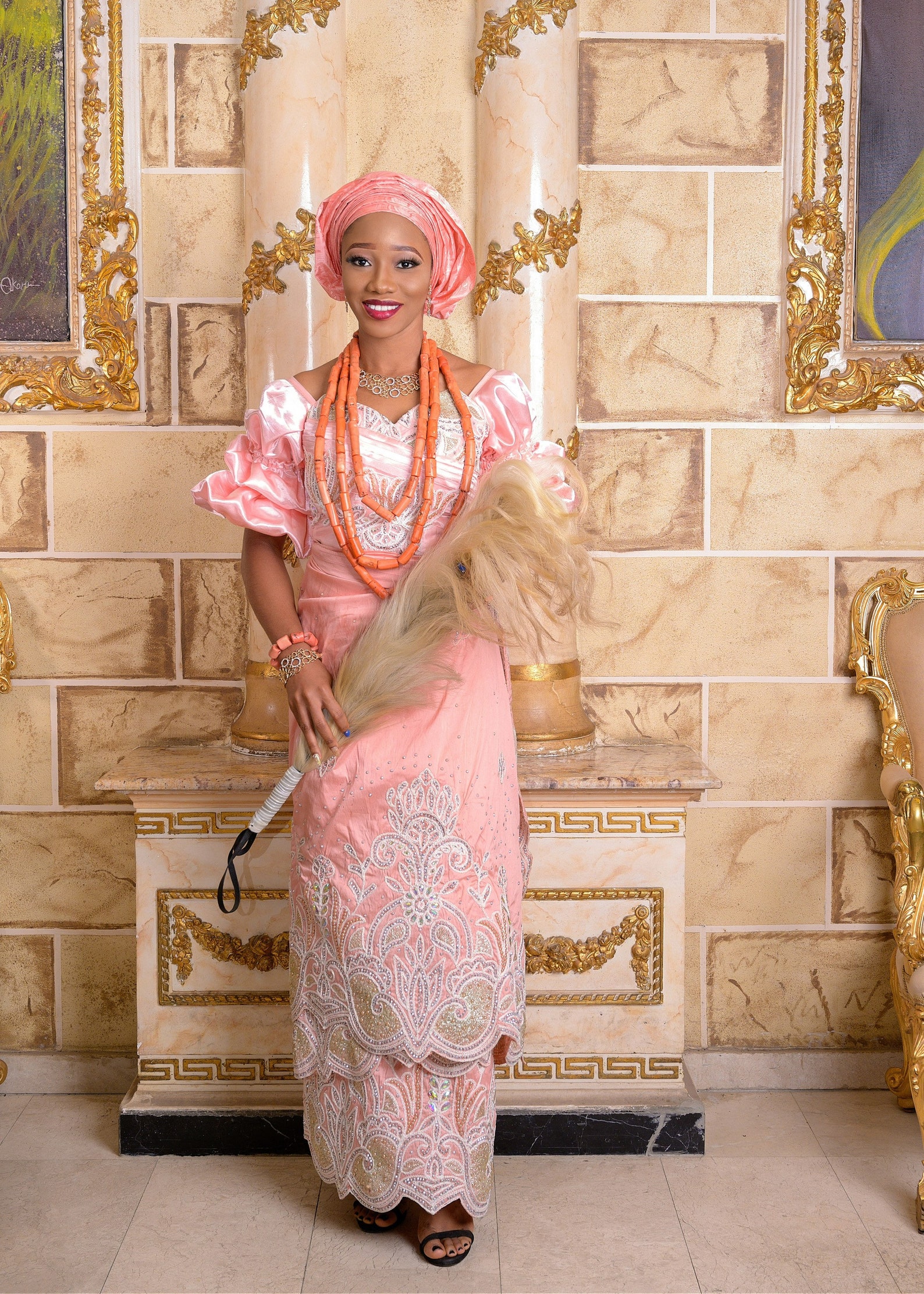 Couple Igbo Outfits | Men Isi Agu Shirt | Women George Blouse ...