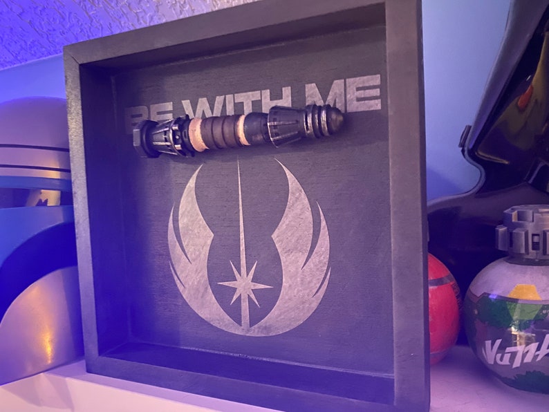 Star Wars Wall Art Rey Shadowbox With Rey's Mini 3d Etsy