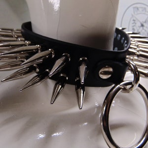 JERRY ONLY  High-Quality Handcrafted Leather Bondage  Bullet Spike Choker