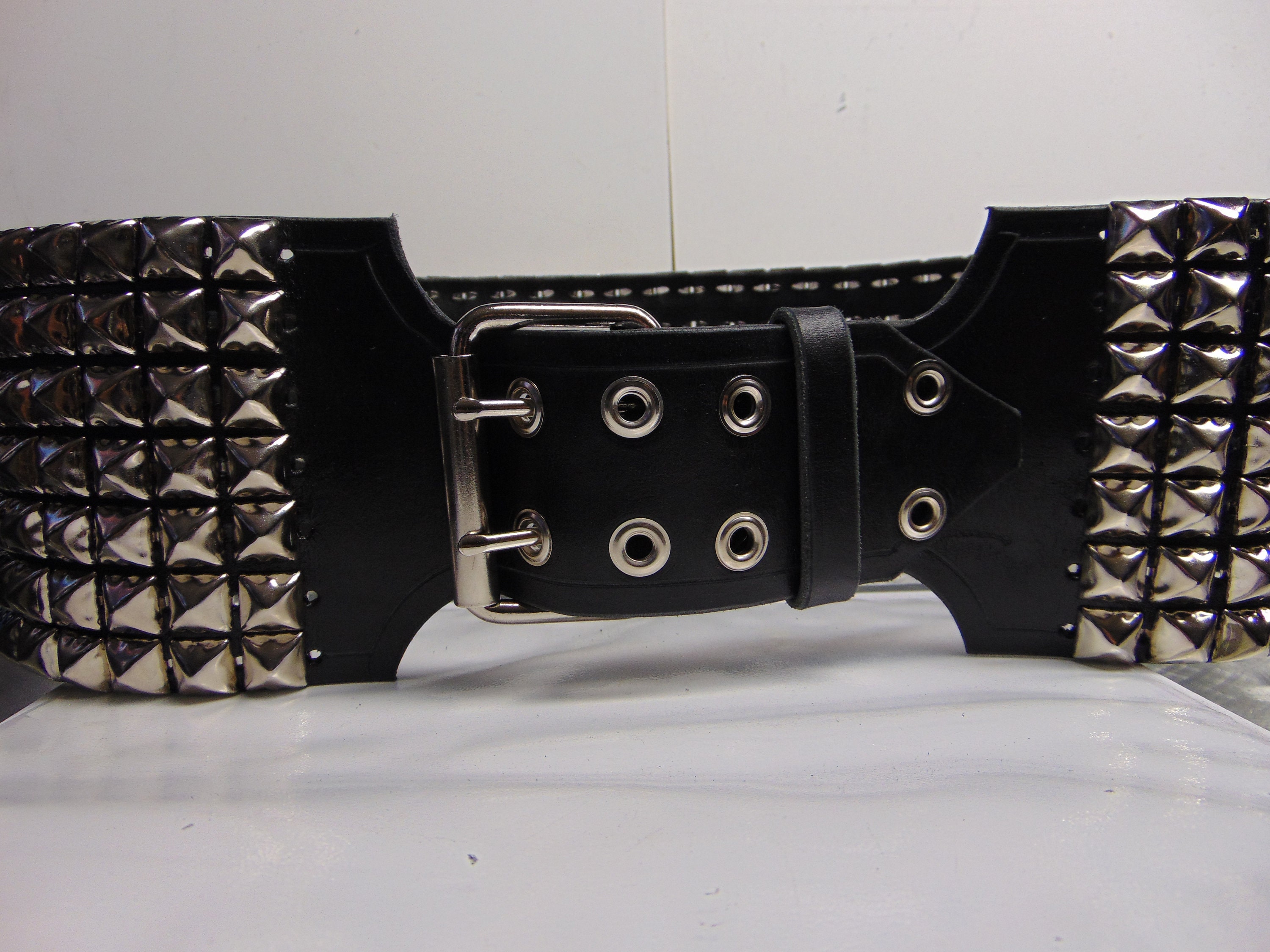 小物 Vintage Studs Pyson Leather Design Belt FCKJXSPYXSM Cowhide Studded Leather Belts Adjustable Classic