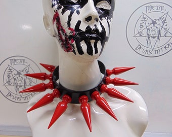 DANI FILTH   High-Quality Handcrafted Giant Spikes Choker