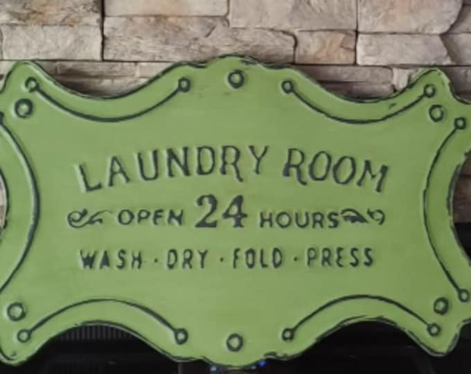 I Do All My Ironing In The Dryer Wooden Sign - Farmhouse Laundry Room Decor For Shelf Or Table
