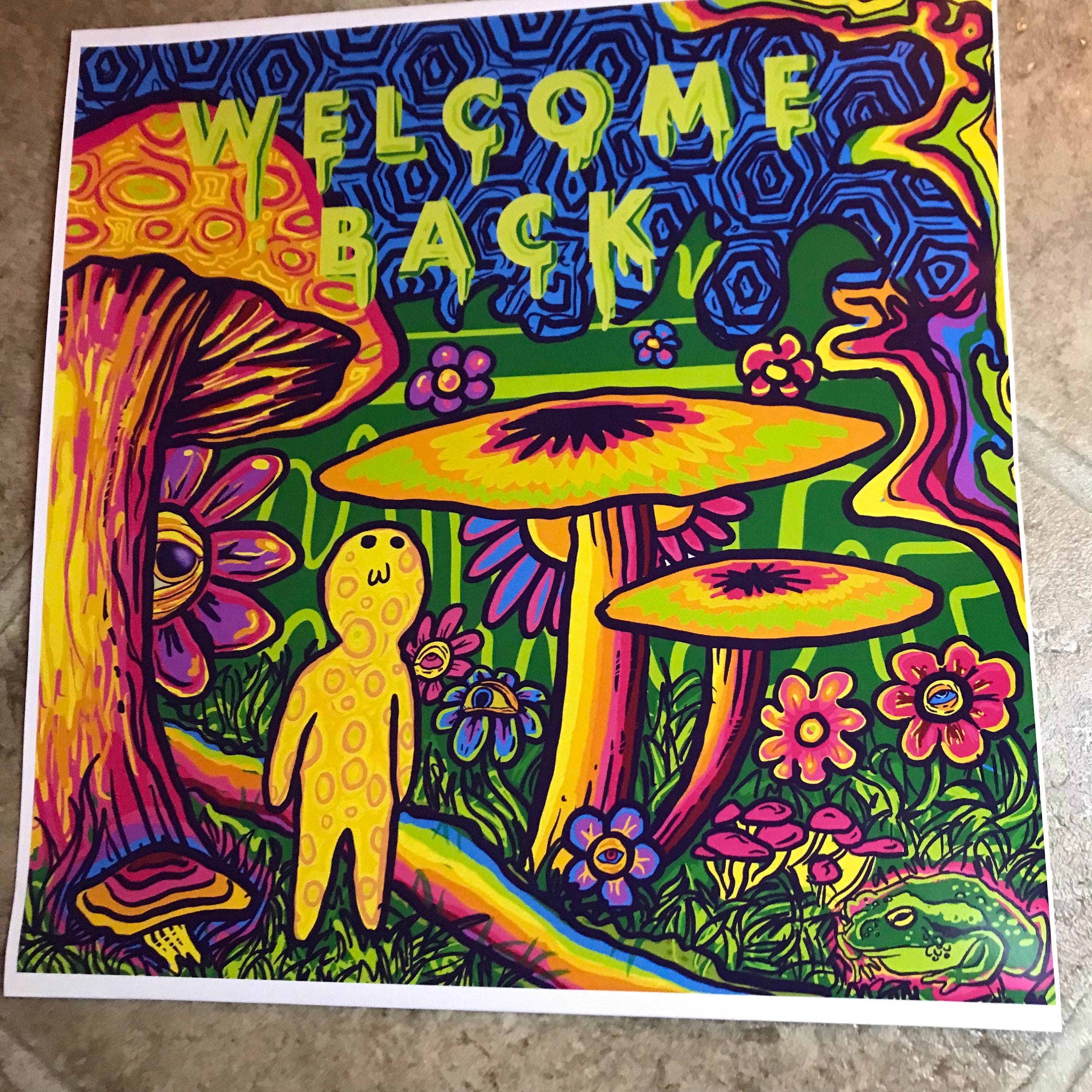 Trippy Poster for Trippy Room Decor Aesthetic by Pickled Ink Etsy