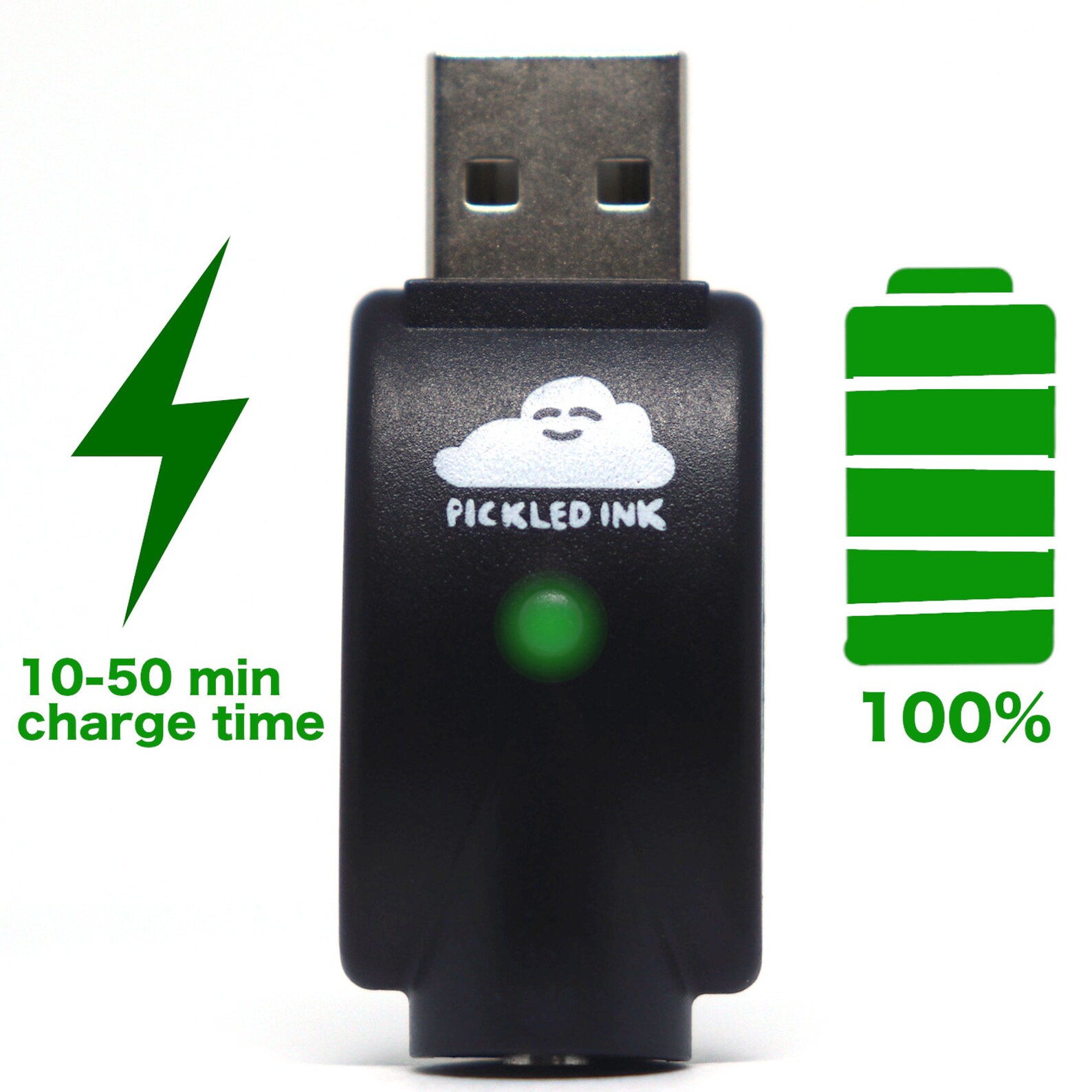 2 pack Cart Battery Charger Fast Charge USB 510 Thread Pen Etsy