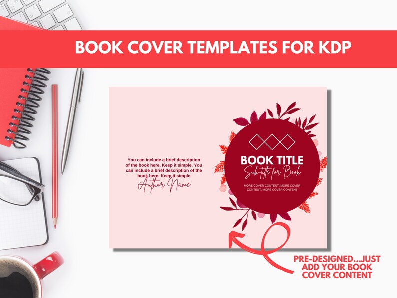 Paperback Book Cover Design Template for KDP 6X9 100 PAGES for Low