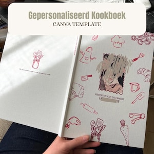 Canva-mall för personlig kokbok (A4-storlek)