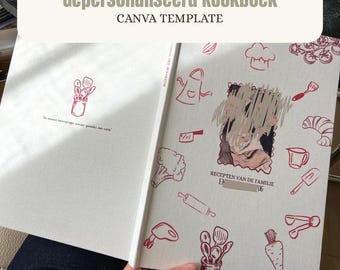 Canva Template Gepersonaliseerd Kookboek (A4 formaat)
