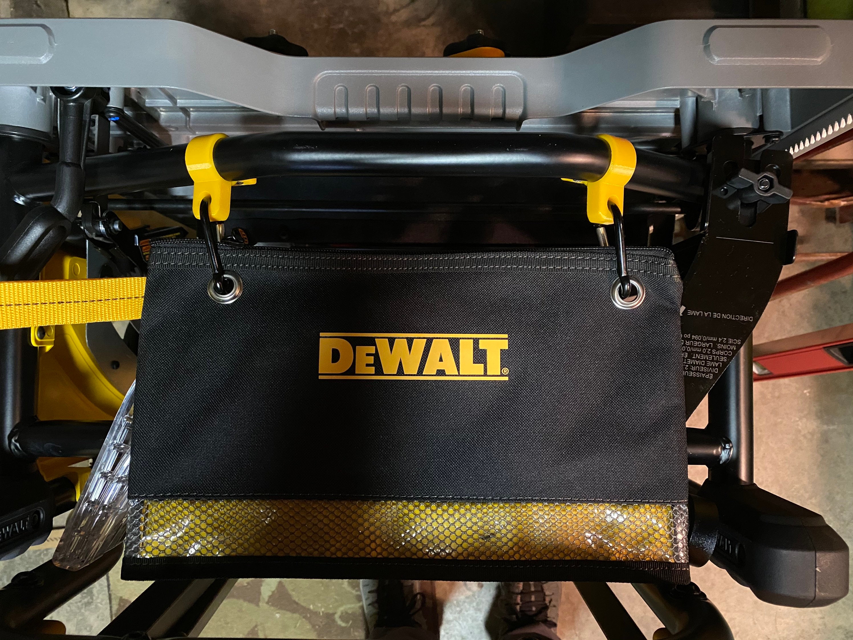 Dewalt Saw Accessory Mount With Bag & Carabiners see Full Etsy