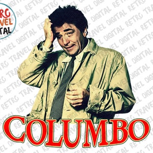 Columbo Digital Image, Peter Falk png, retro 70s show Image, Retro png, TV classic, TV show Digital Download, png high quality