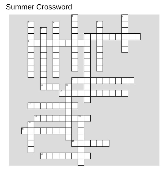 summer crossword puzzle etsy