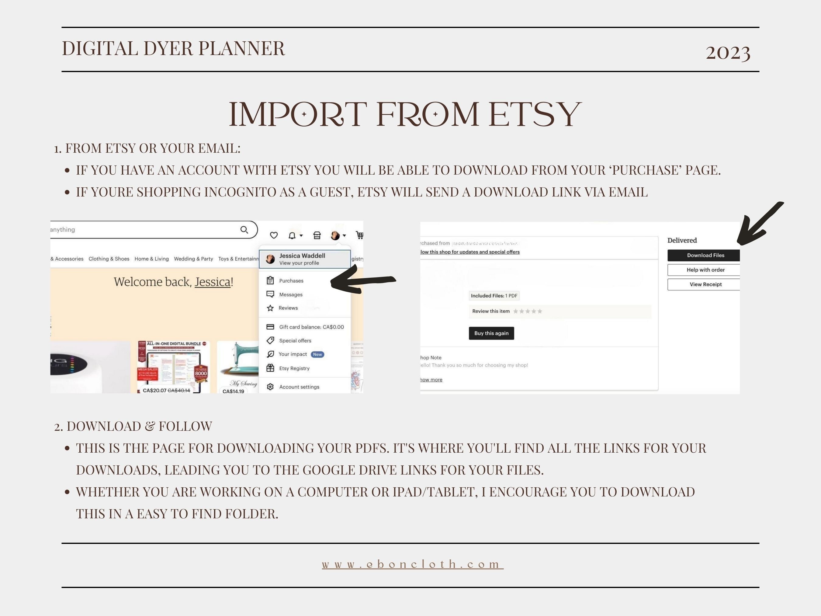 Natural Dye Project Planner ~ Digital Planner for Textile Artists ...