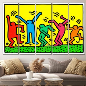 Dancing people art Modern art print