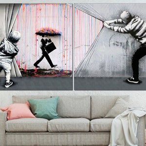 Urban street art Contemporary canvas print