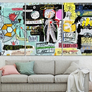 Graffiti wall decore Contemporary canvas print