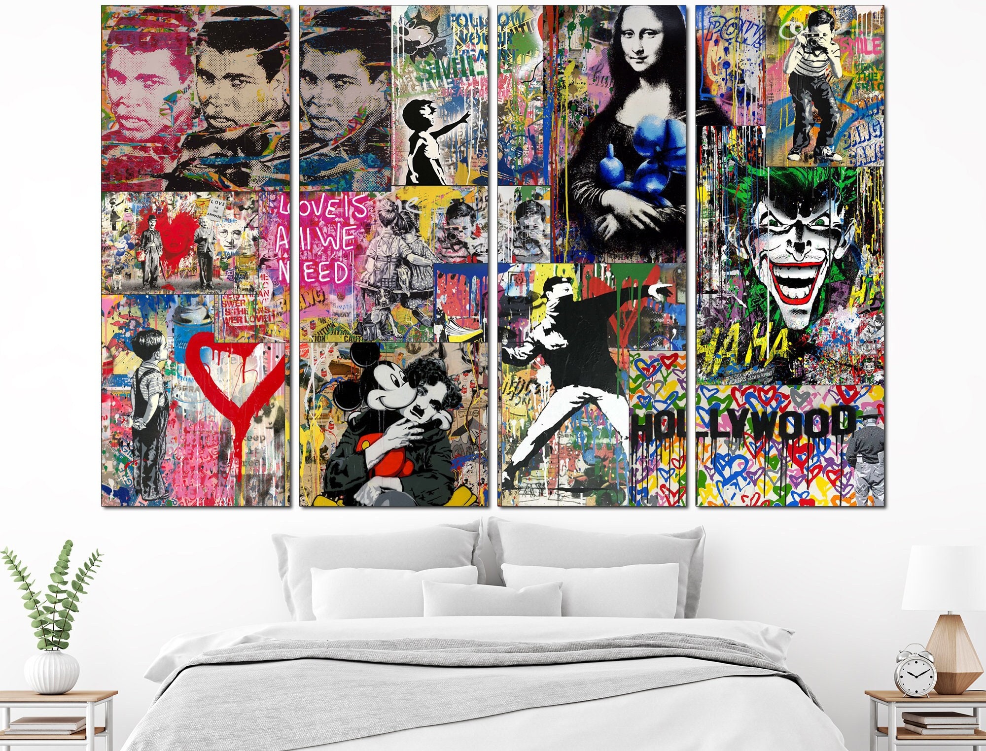 Graffiti Collage Art Collage Wall Print Urban Street Art - Etsy UK