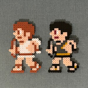Kid Icarus Pit and Dark Pit Recolour NES Retro Nintendo Magnet Perler Bead Art