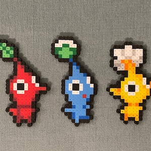 White Pikmin Perler Bead Pattern, Bead Sprites