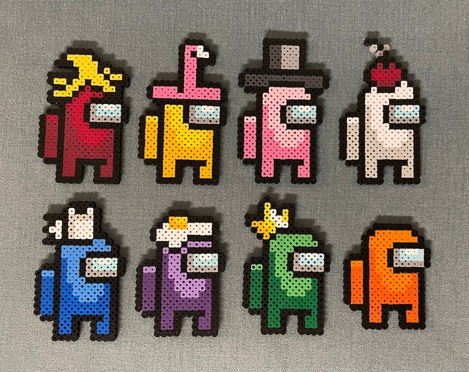 Among Us With Hats Inspired Perler Bead Art Finland vrogue.co