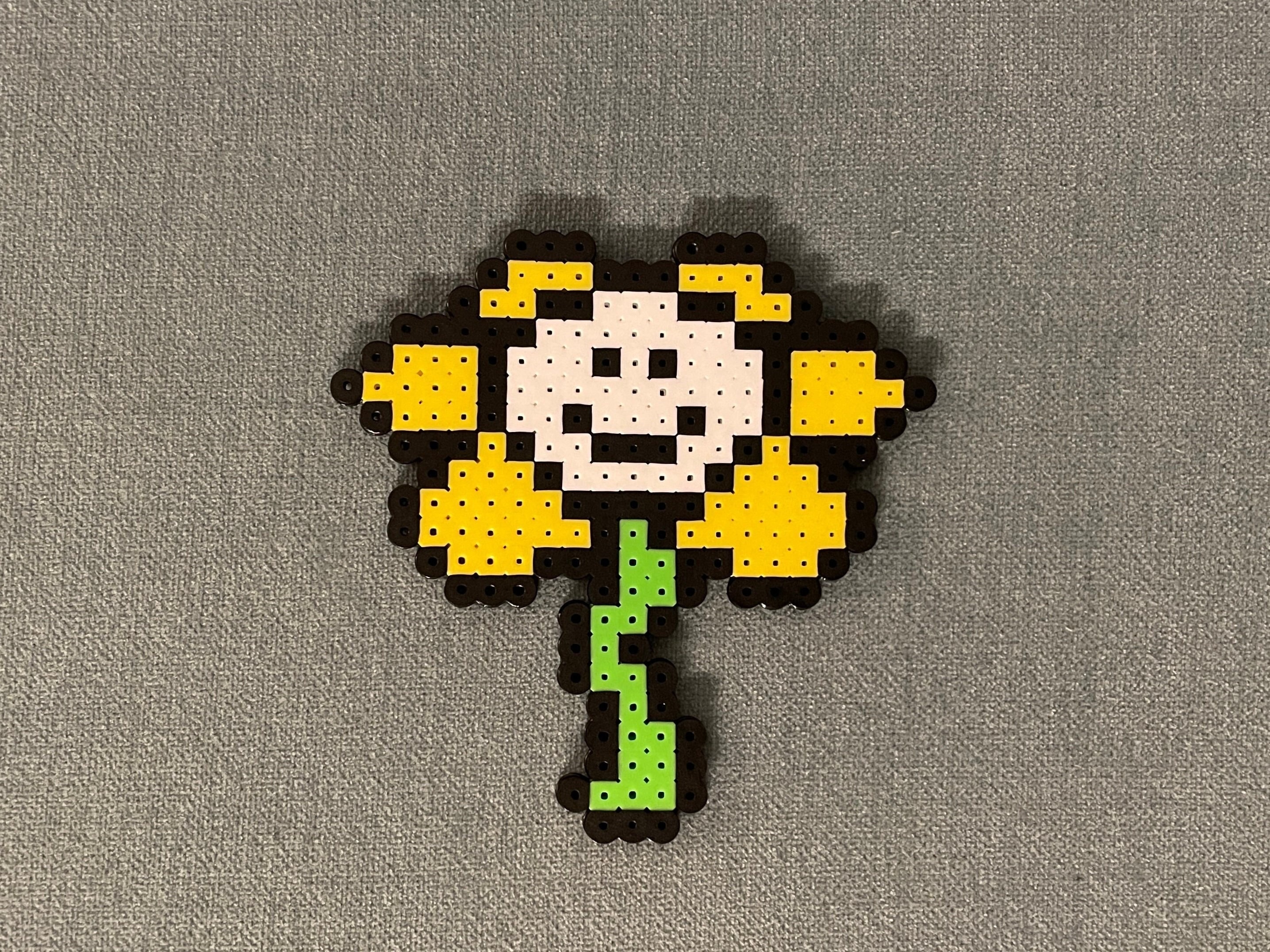 Undertale Flowey Perler Bead Pattern, Bead Sprites