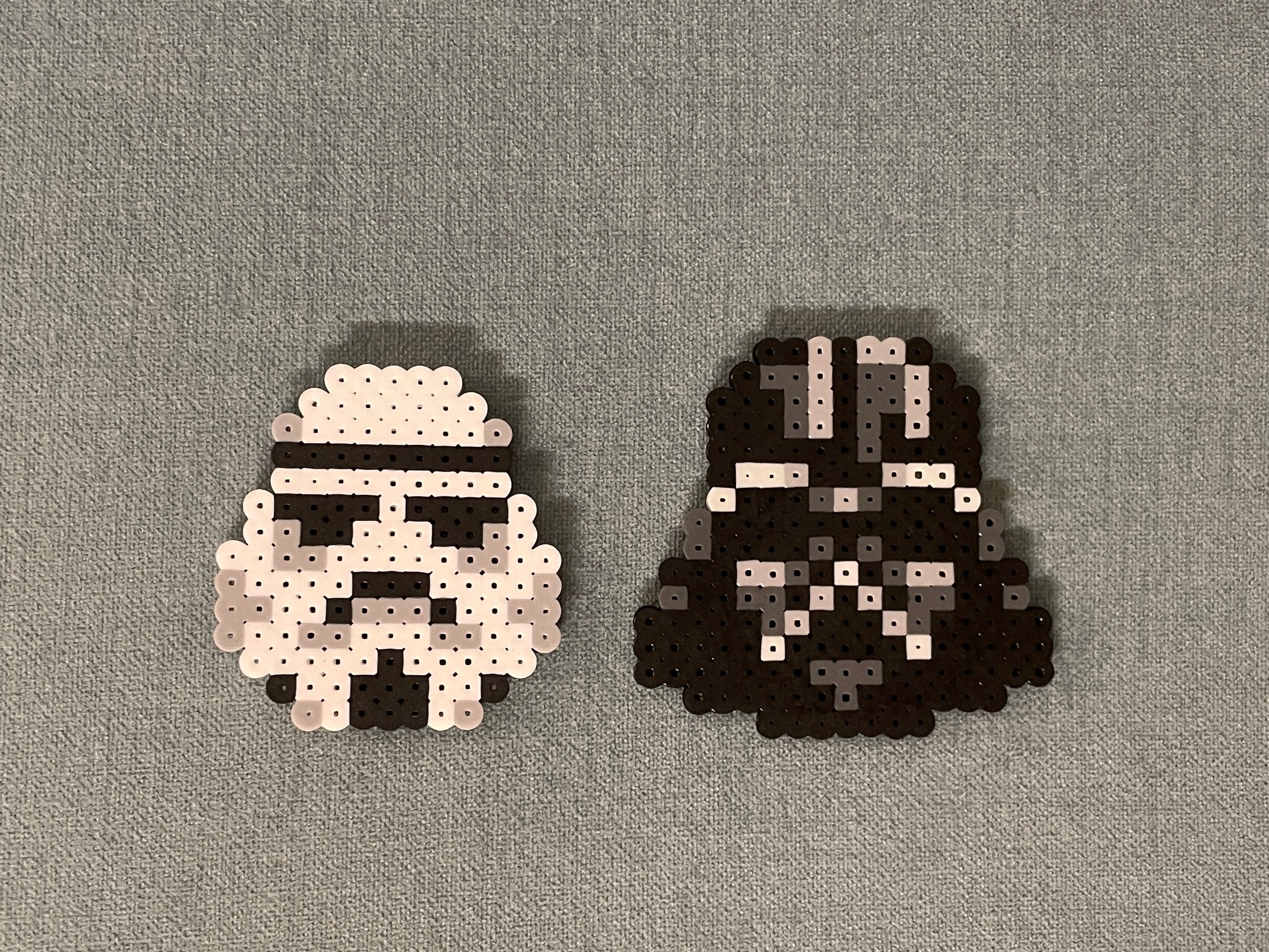 Darth Vader and Stormtrooper Star Wars Face Portrait Helmet Magnet Perler  Bead Art - Etsy