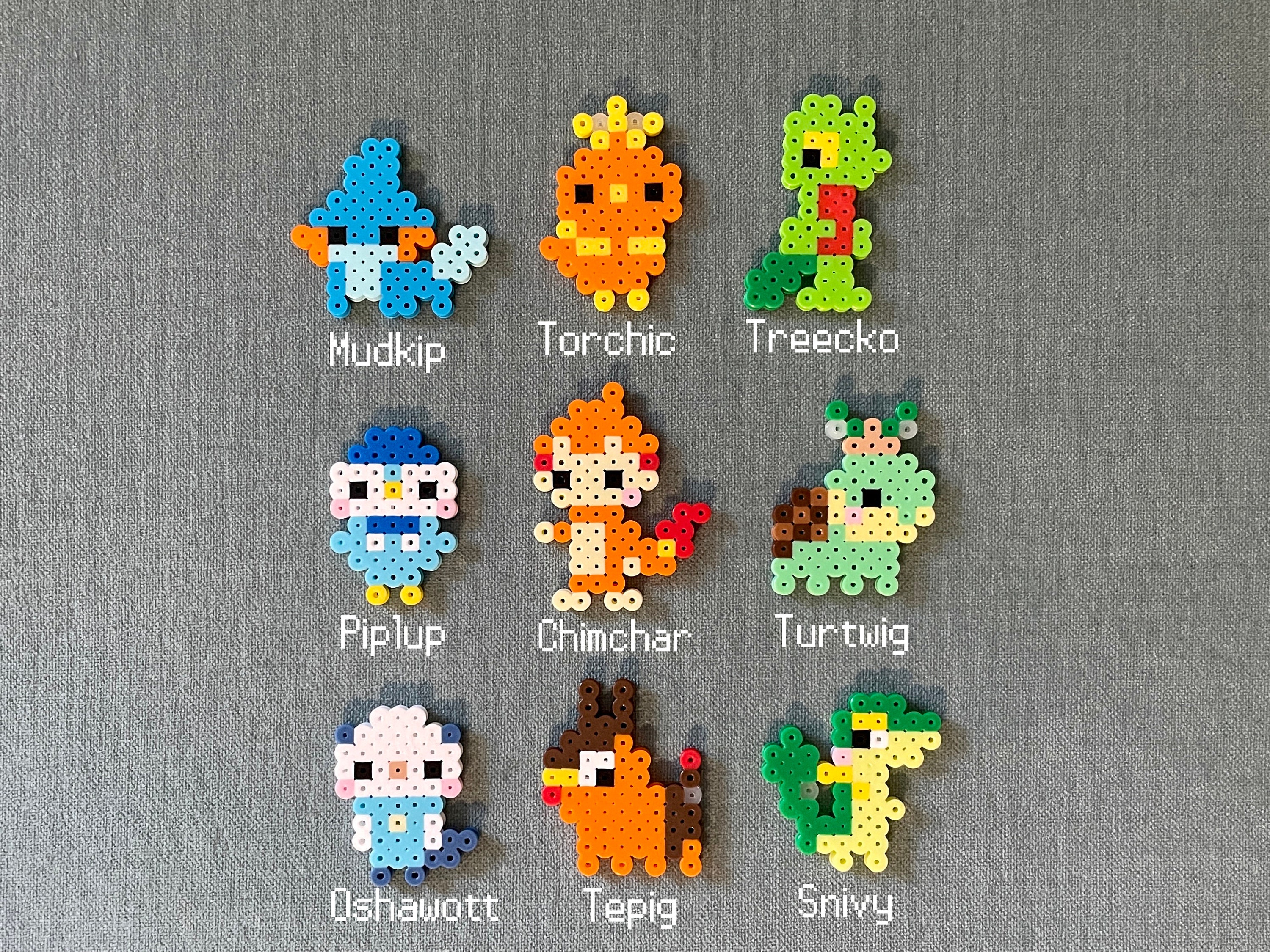 Pokemon Random Mystery Blind Grab Bag over 40 Different Pokemon to Collect  or Choose Your Own Magnet Keychain Perler Bead Art 