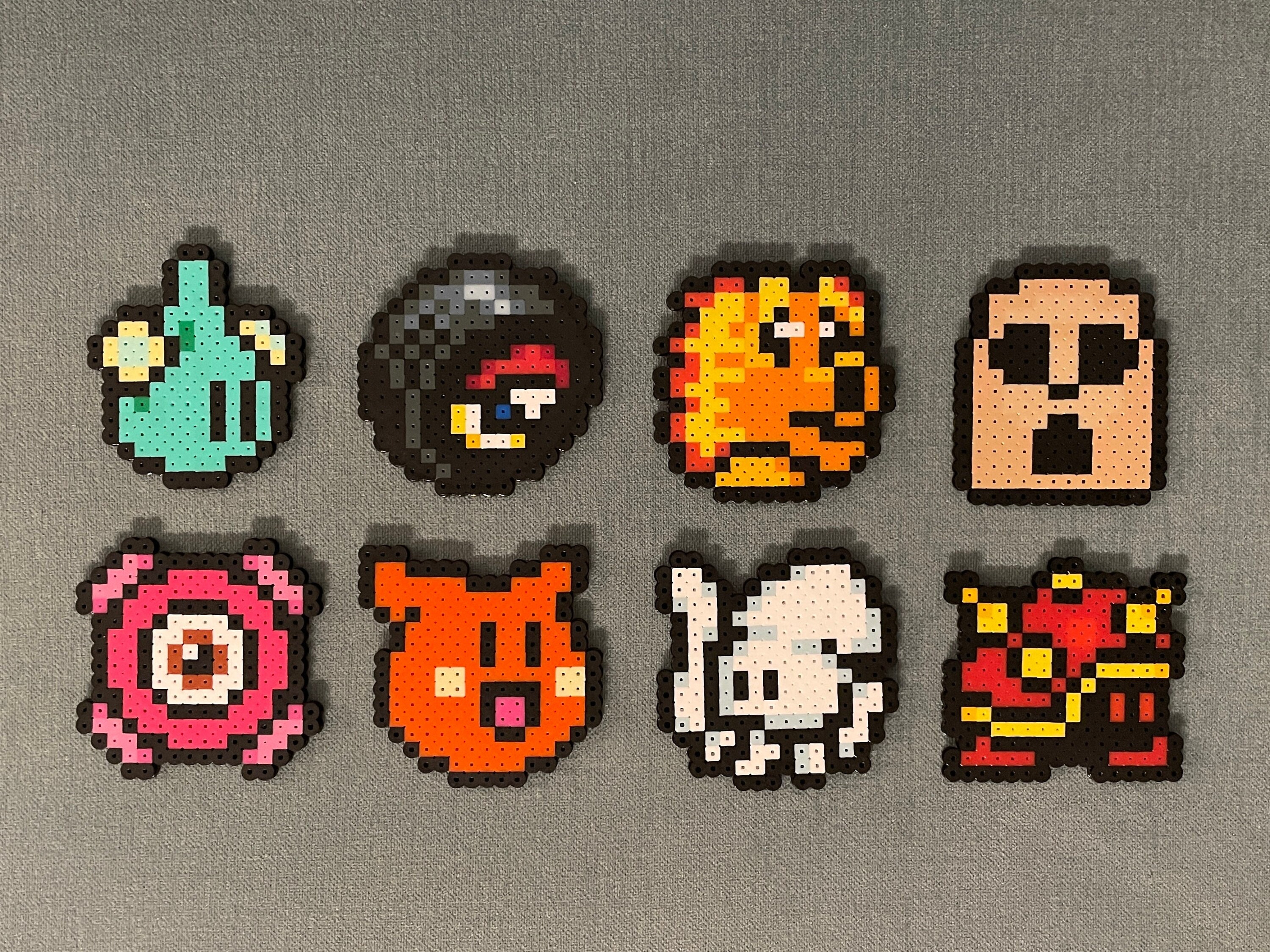 Kirby's Dream Land Enemies Hot Head, Wheelie, Scarfy, Squishy