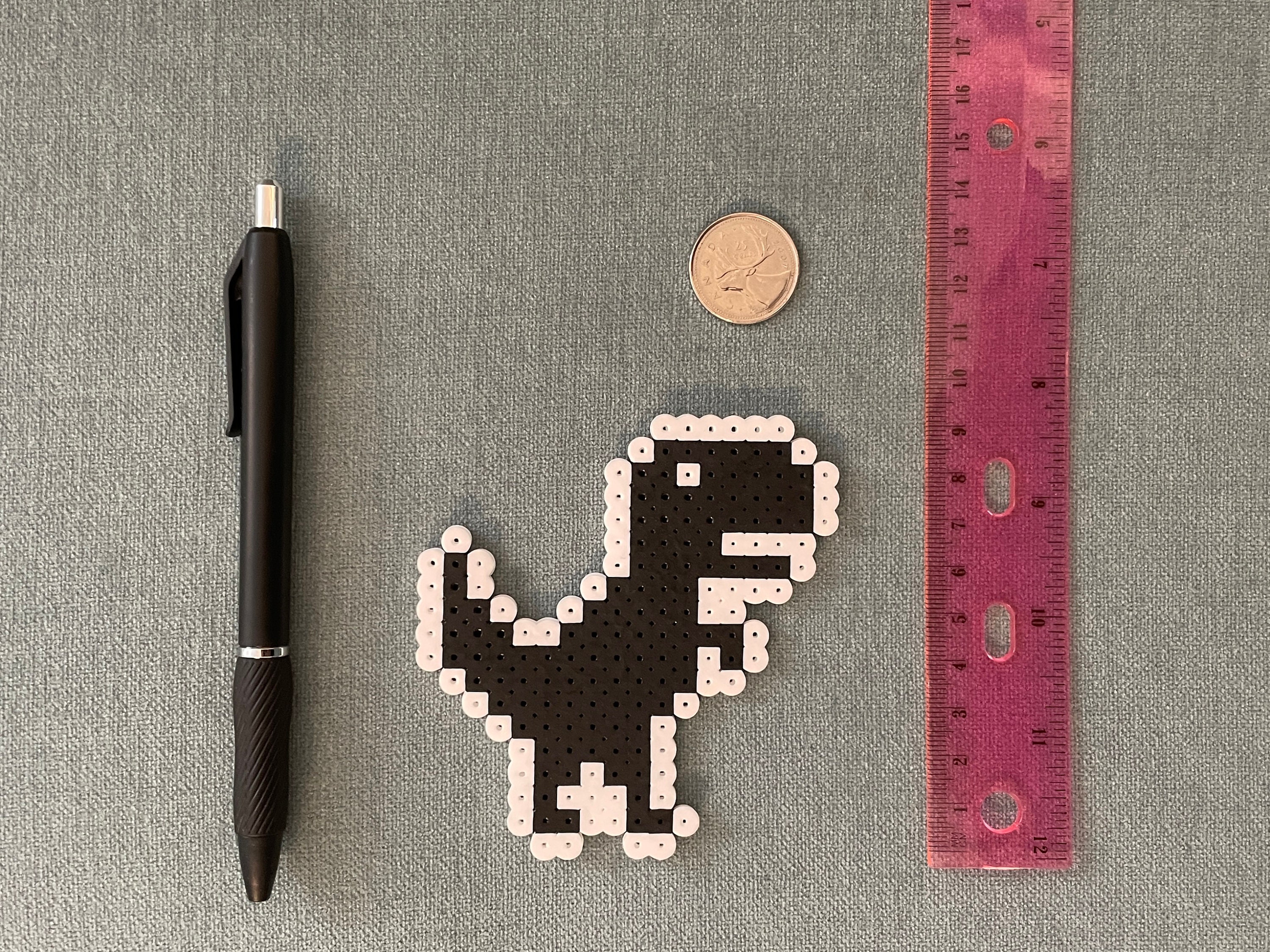 Dinosaur Game T-rex Google Chrome No Internet Browser Game Magnet Perler  Bead Art 