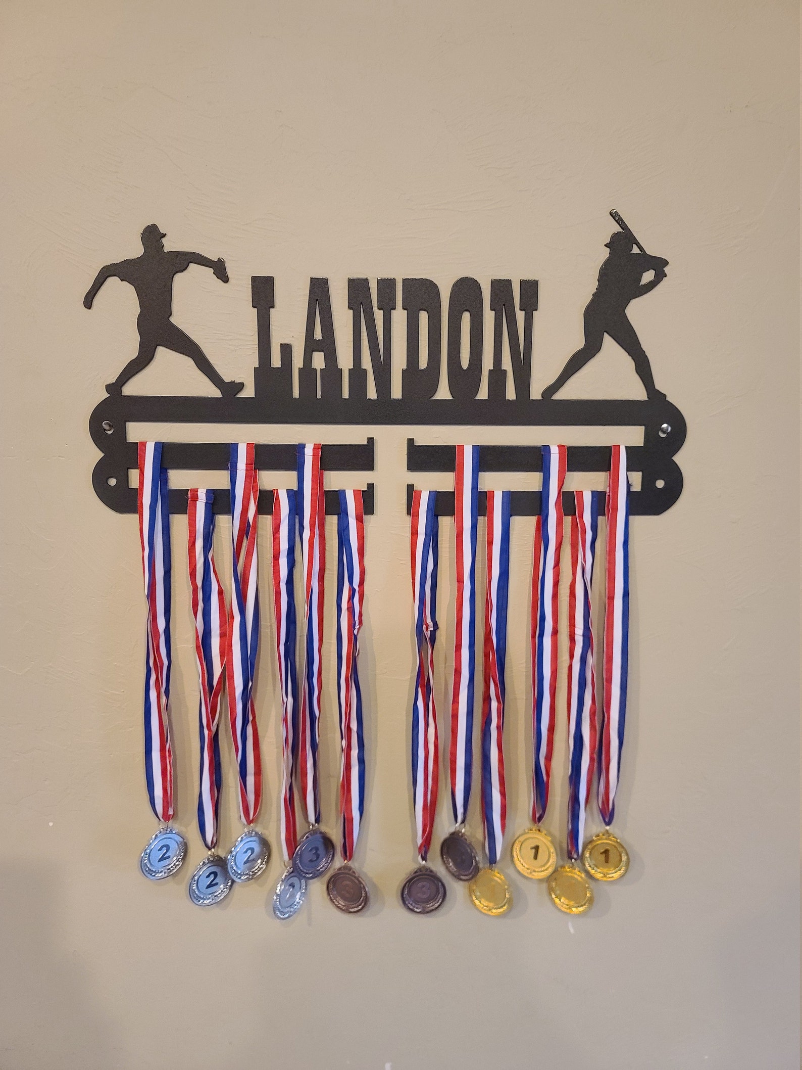 Custom made sports medal hangers Etsy