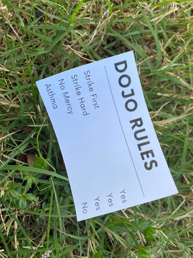original-design-cobra-kai-dojo-rules-sticker-not-waterproof-etsy