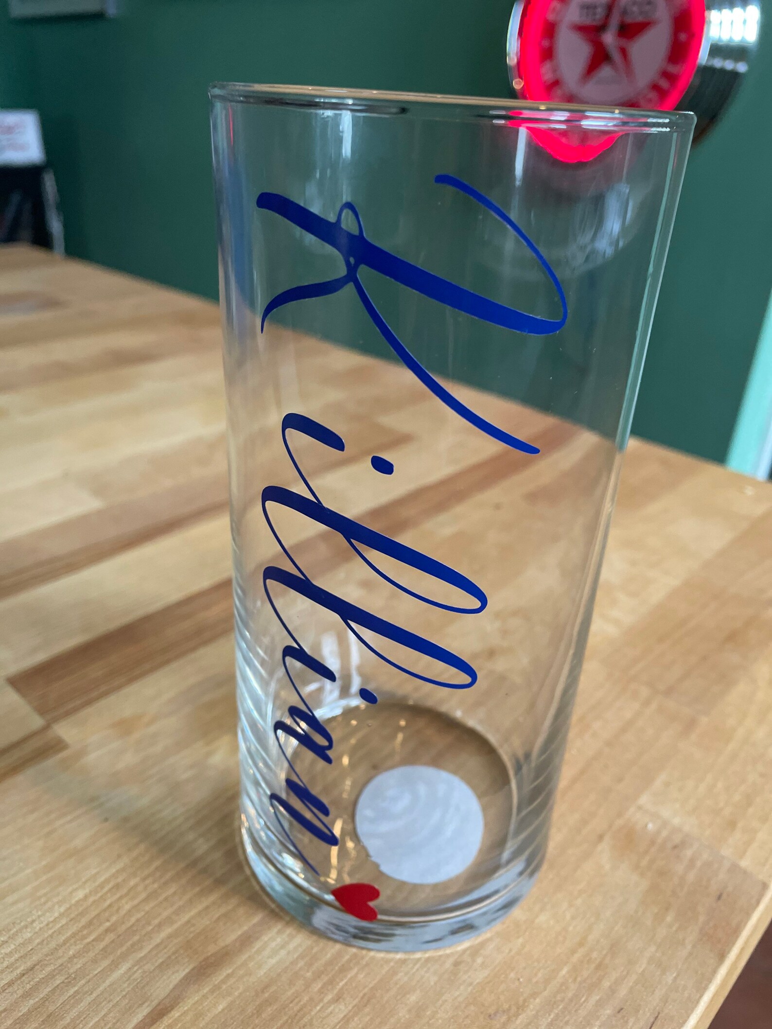 Personalized Glass Cylindrical Flower Vase Perfect Birthday Etsy UK