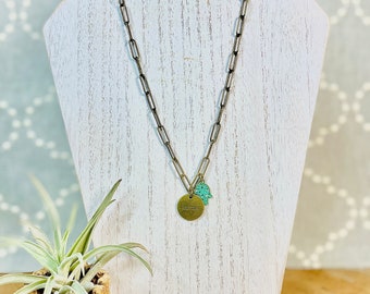 Karma Necklace with Hamsa Accent