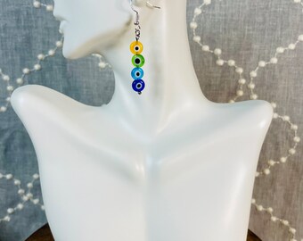 Glass Evil Eye Earrings