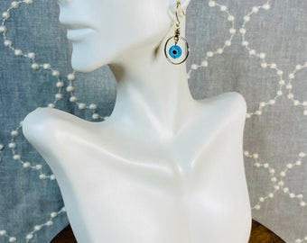 Glass Evil Eye Earrings