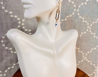 Metal & Glass Evil Eye Earrings