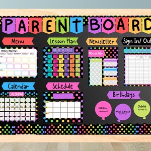 Daycare Parent Board Childcare Information Bulletin Board Templates Home Daycare Greeting Board Daycare Organization image 2