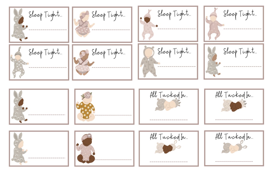 Daycare Crib Name Tags Name Tags for Nursery Preschool Etsy