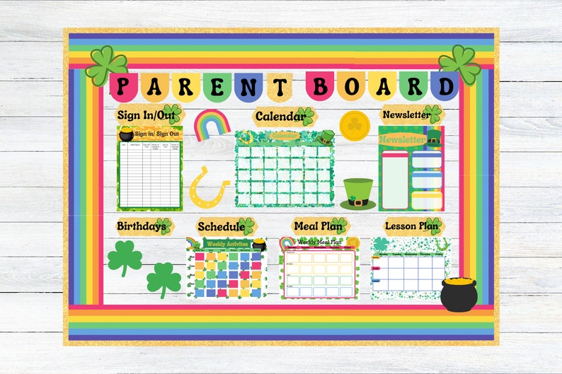 Daycare Parent Board| Childcare Information Bulletin Board Templates ...