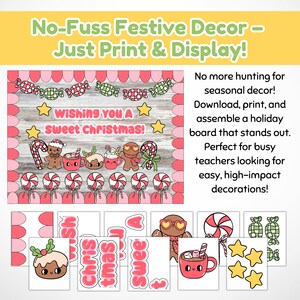 Retro Christmas Bulletin Board Kit! Holiday Classroom Decor for Your ...