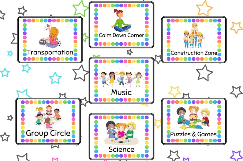 Center Signs for Daycare or Preschool Classrooms | 31 PDF Printable ...