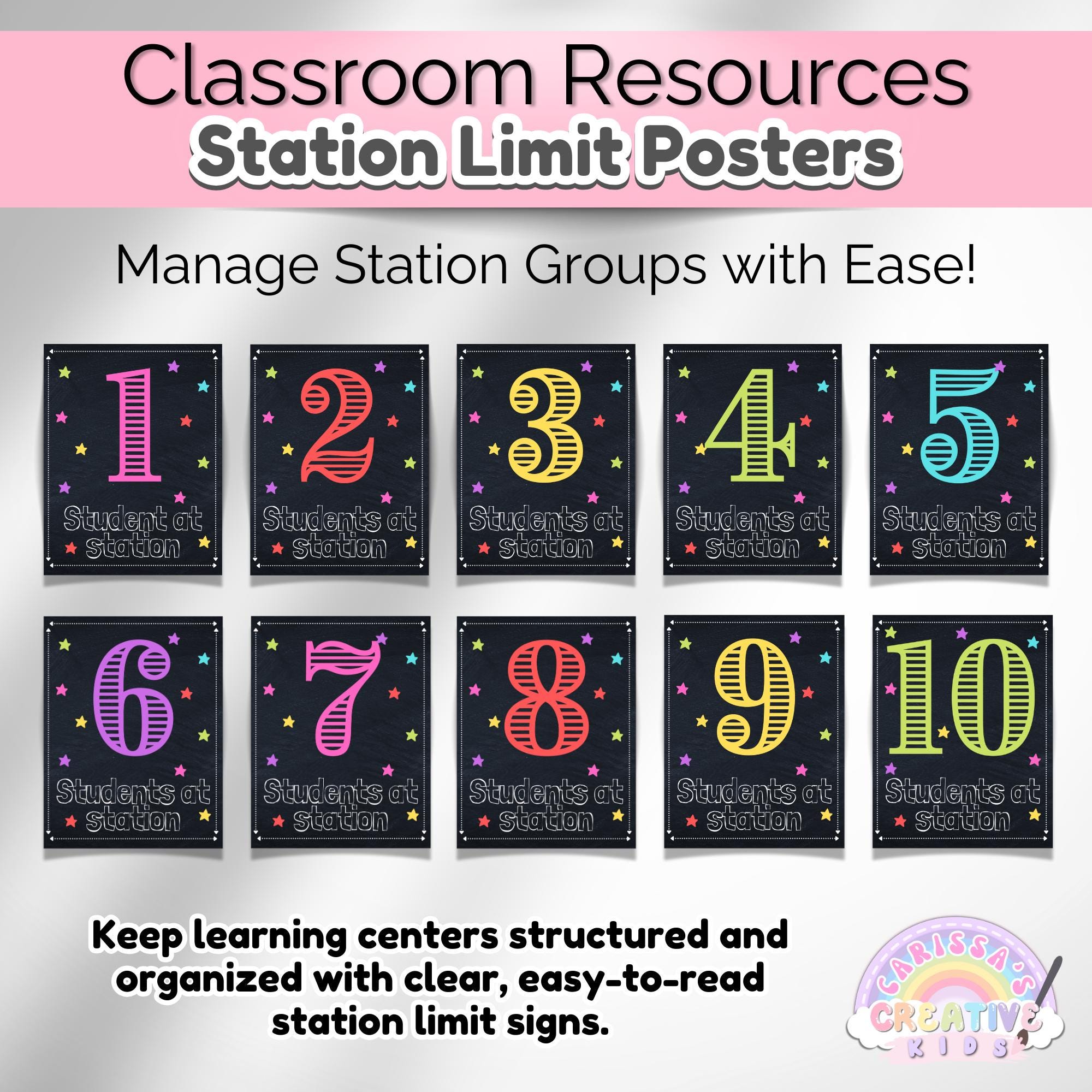 Classroom Center Station Limit Posters | Students at Station Limit ...