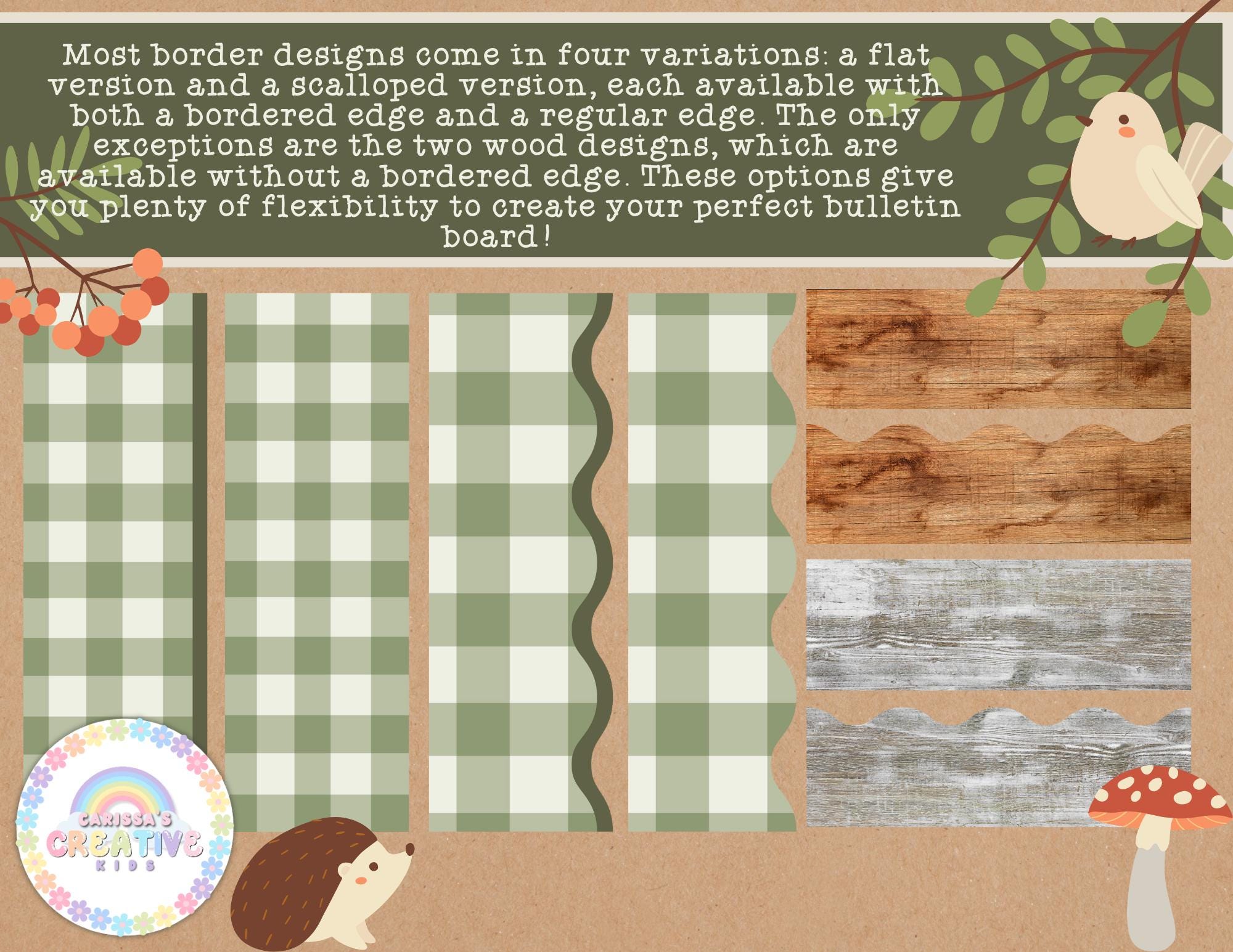 Cottage Inspired Bulletin Board Borders | Cozy Cottage Classroom Decor ...